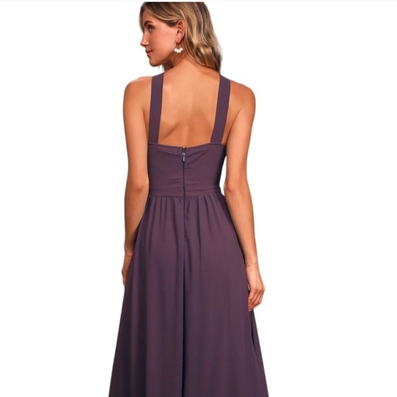 Lulu's long Sleevesless Mauve Bridemaid Dress size S - Picture 9 of 11